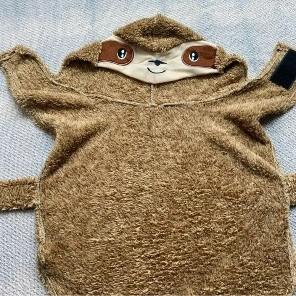 NEW Sloth Pet Costume Fits Small/Medium Dogs Adjustable Hoodie Gift